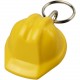 Porte-clés Kolt recyclé en forme de casque de chantier, Couleur : Jaune