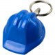 Porte-clés Kolt recyclé en forme de casque de chantier, Couleur : Bleu