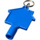 Porte-clés Maximilian pour clé utilitaire recyclée en forme de maison, Couleur : Bleu