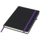 Carnet de notes Noir, noir et violet, 96 pages, Couleur : Noir / Violet