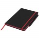 Carnet de notes à bord Noir, noir et rouge, 96 pages, Couleur : Noir / Rouge