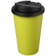 Mug Américano® recyclé isolant 350ml anti-fuite, Couleur : Citron Vert / Noir