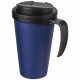 Mug isolant Americano® Grande 350ml avec couvercle anti fuites, Couleur : Bleu / Noir