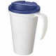 Mug isolant Americano® Grande 350ml avec couvercle anti fuites, Couleur : Blanc / Bleu