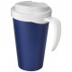Mug isolant Americano® Grande 350ml avec couvercle anti fuites, Couleur : Bleu / Blanc