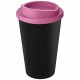 Gobelet recyclé de 350ml Americano® Eco, Couleur : Noir / Rose