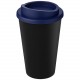 Gobelet recyclé de 350ml Americano® Eco, Couleur : Noir / Bleu