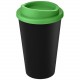 Gobelet recyclé de 350ml Americano® Eco, Couleur : Noir / Vert