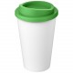 Gobelet recyclé isolant de 350ml Americano® Eco, Couleur : Blanc / Vert