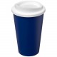 Gobelet recyclé isolant de 350ml Americano® Eco, Couleur : Bleu / Blanc