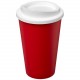Gobelet recyclé isolant de 350ml Americano® Eco, Couleur : Rouge / Blanc