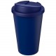 Gobelet Americano® Eco recyclé de 350ml avec couvercle anti-déversement, Couleur : Bleu
