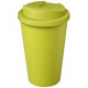 Gobelet Americano® Eco recyclé de 350ml avec couvercle anti-déversement, Couleur : Citron Vert