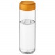 Bouteille H2O Active® Vibe 850ml avec couvercle vissé, Couleur : Translucide / Orange