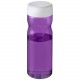 Bouteille H2O Active® Eco Base 650ml avec couvercle vissé, Couleur : Violet / Blanc