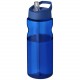 Gourde de sport H2O Active® Base Tritan™ de 650 ml avec couvercle à bec verseur, Couleur : Bleu / Bleu