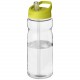 Gourde de sport H2O Active® Base Tritan™ de 650 ml avec couvercle à bec verseur, Couleur : Translucide / Citron Vert