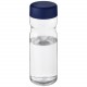Bouteille de sport H2O Active® Base Tritan™ de 650 ml avec couvercle và visser, Couleur : Translucide / Bleu
