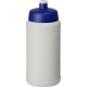 Gourde de sport recyclée Baseline de 500 ml, Couleur : Blanc / Bleu