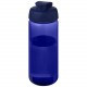 Bouteille de sport H2O Active® Octave Tritan™ de 600 ml avec couvercle à clapet, Couleur : Bleu / Bleu