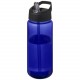 Bouteille de sport H2O Active® Octave Tritan™ de 600 ml avec couvercle à bec verseur, Couleur : Bleu / Noir