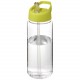 Bouteille de sport H2O Active® Octave Tritan™ de 600 ml avec couvercle à bec verseur, Couleur : Translucide / Citron Vert