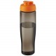 Bouteille de sport H2O Active® Eco Tempo de 700 ml avec couvercle à bec verseur, Couleur : Orange / Charbon