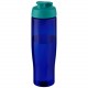 Bouteille de sport H2O Active® Eco Tempo de 700 ml avec couvercle à bec verseur, Couleur : Vert eau / Bleu