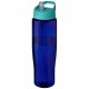 Bouteille de sport H2O Active® Eco Tempo de 700 ml avec couvercle à bec verseur, Couleur : Vert eau / Bleu