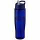 Bouteille de sport H2O Active® Eco Tempo de 700 ml avec couvercle à bec verseur, Couleur : Bleu / Bleu