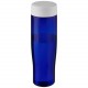 Bouteille d'eau H2O Active® Eco Tempo de 700 ml avec couvercle vissé, Couleur : Blanc / Bleu