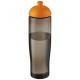 Bouteille de sport H2O Active® Eco Tempo de 700 ml avec couvercle dôme, Couleur : Orange / Charbon