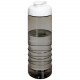 Bouteille de sport H2O Active® Eco Treble de 750 ml avec couvercle à bascule, Couleur : Charbon / Blanc