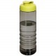 Bouteille de sport H2O Active® Eco Treble de 750 ml avec couvercle à bascule, Couleur : Charbon / Citron vert