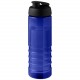 Bouteille de sport H2O Active® Eco Treble de 750 ml avec couvercle à bascule, Couleur : Bleu / Noir