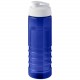 Bouteille de sport H2O Active® Eco Treble de 750 ml avec couvercle à bascule, Couleur : Bleu / Blanc