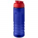 Bouteille de sport H2O Active® Eco Treble de 750 ml avec couvercle à bascule, Couleur : Bleu / Rouge