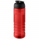 Bouteille de sport H2O Active® Eco Treble de 750 ml avec couvercle à bascule, Couleur : Rouge / Noir
