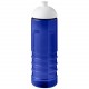 Bouteille de sport H2O Active® Eco Treble de 750 ml avec couvercle dôme, Couleur : Bleu / Blanc