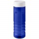 Bouteille de sport H2O Active® Eco Treble de 750 ml avec couvercle vissé, Couleur : Bleu / Blanc