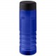Bouteille de sport H2O Active® Eco Treble de 750 ml avec couvercle vissé, Couleur : Bleu / Noir