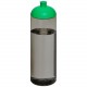 Bouteille de sport H2O Active® Eco Vibe de 850 ml avec couvercle dôme, Couleur : Charbon / Vert