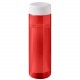 Bouteille d'eau H2O Active® Eco Vibe de 850 ml avec couvercle vissé, Couleur : Rouge / Blanc