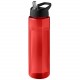 Bouteille de sport H2O Active® Eco Vibe de 850 ml avec couvercle à bec verseur, Couleur : Rouge / Noir