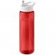 Bouteille de sport H2O Active® Eco Vibe de 850 ml avec couvercle à bec verseur, Couleur : Rouge / Blanc