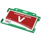 Porte-cartes Vega en plastique, Couleur : Vert
