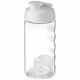 Bouteille shaker H2O Active® Bop 500 ml, Couleur : Blanc / Translucide