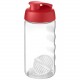 Bouteille shaker H2O Active® Bop 500 ml, Couleur : Rouge / Translucide