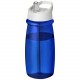 Bouteille de sport H2O Active® Pulse 600ml couvercle à bec verseur, Couleur : Bleu / Blanc