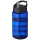 Bouteille de sport H2O Active® Bop 500ml couvercle à bec verseur, Couleur : Bleu / Noir